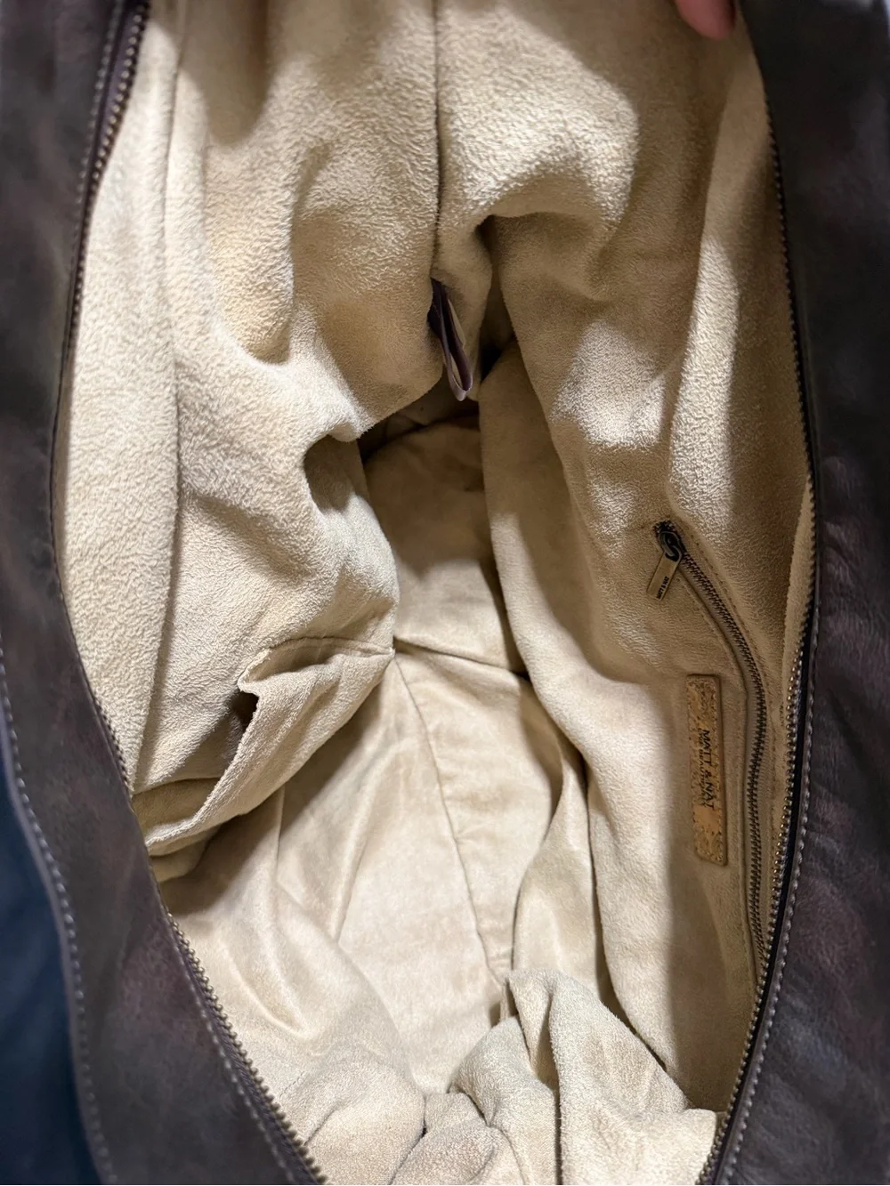 Matt & Nat Black Canvas Duffel with Brown Leather Trim